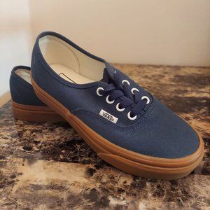 VANS Blue Authentic Canvas Skate Shoes sz 6.5